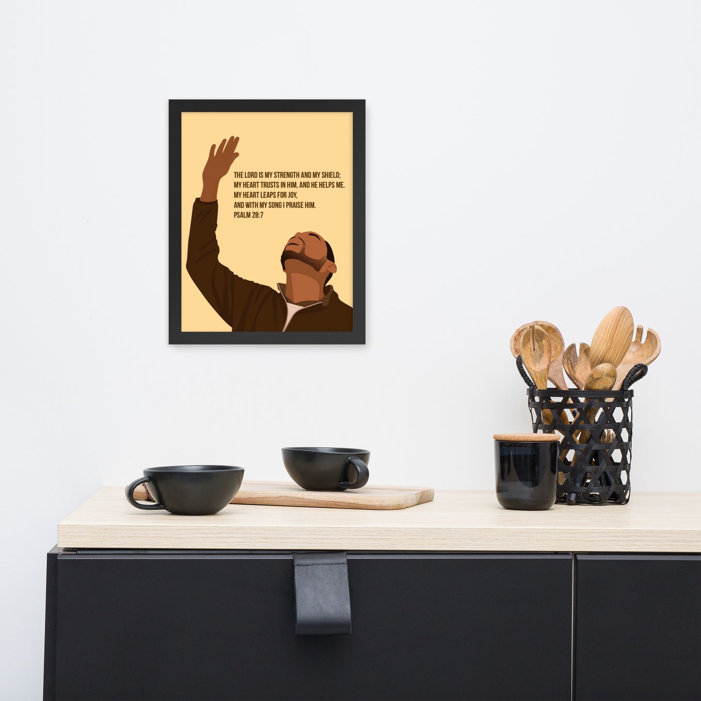 Framed poster