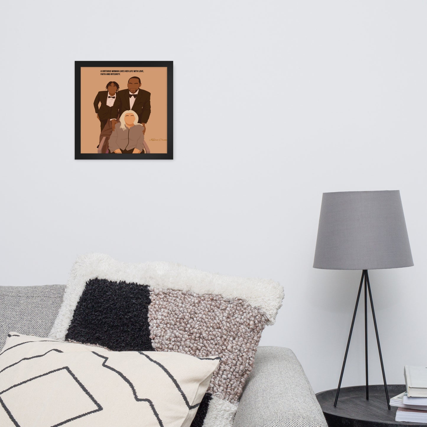 Framed poster