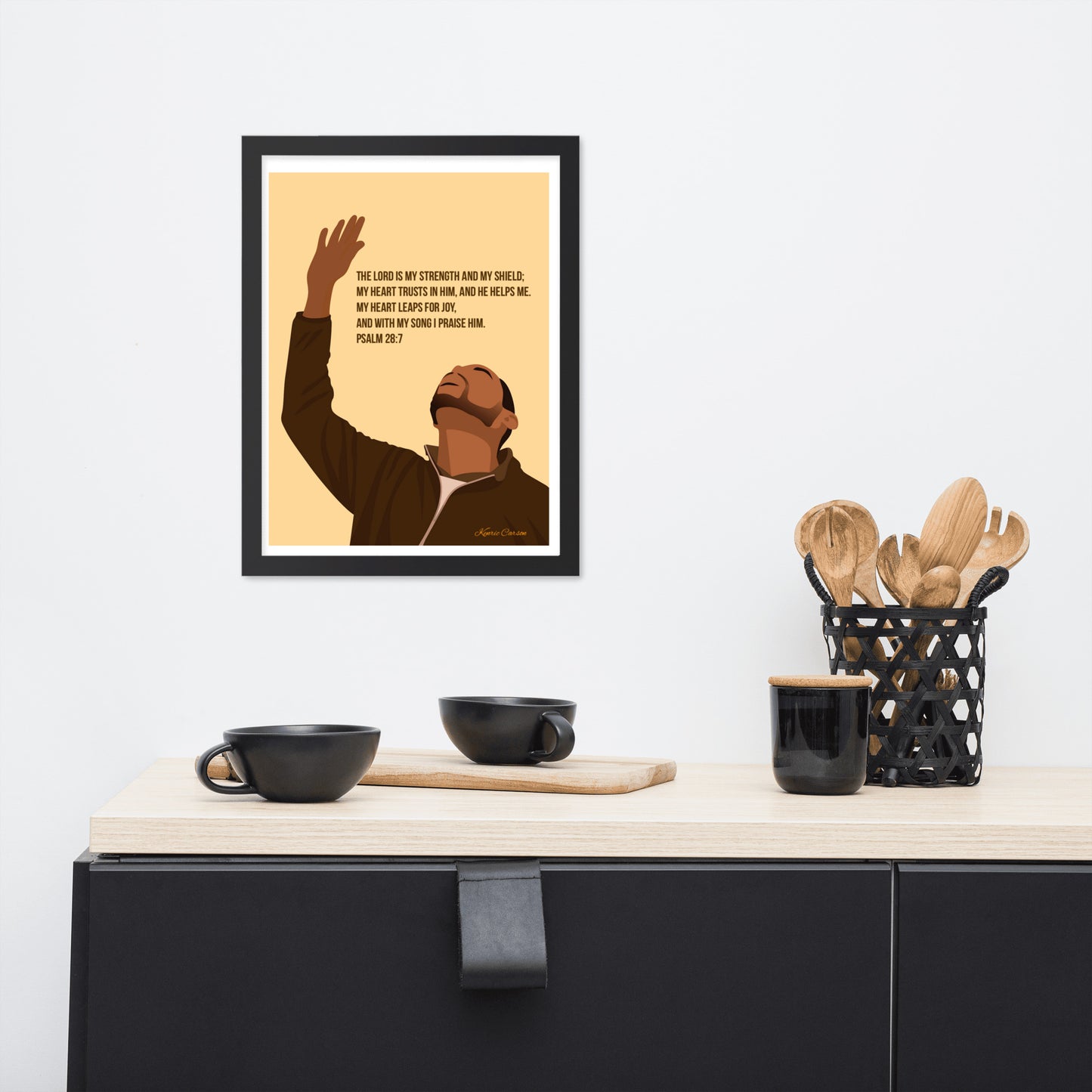 Framed poster