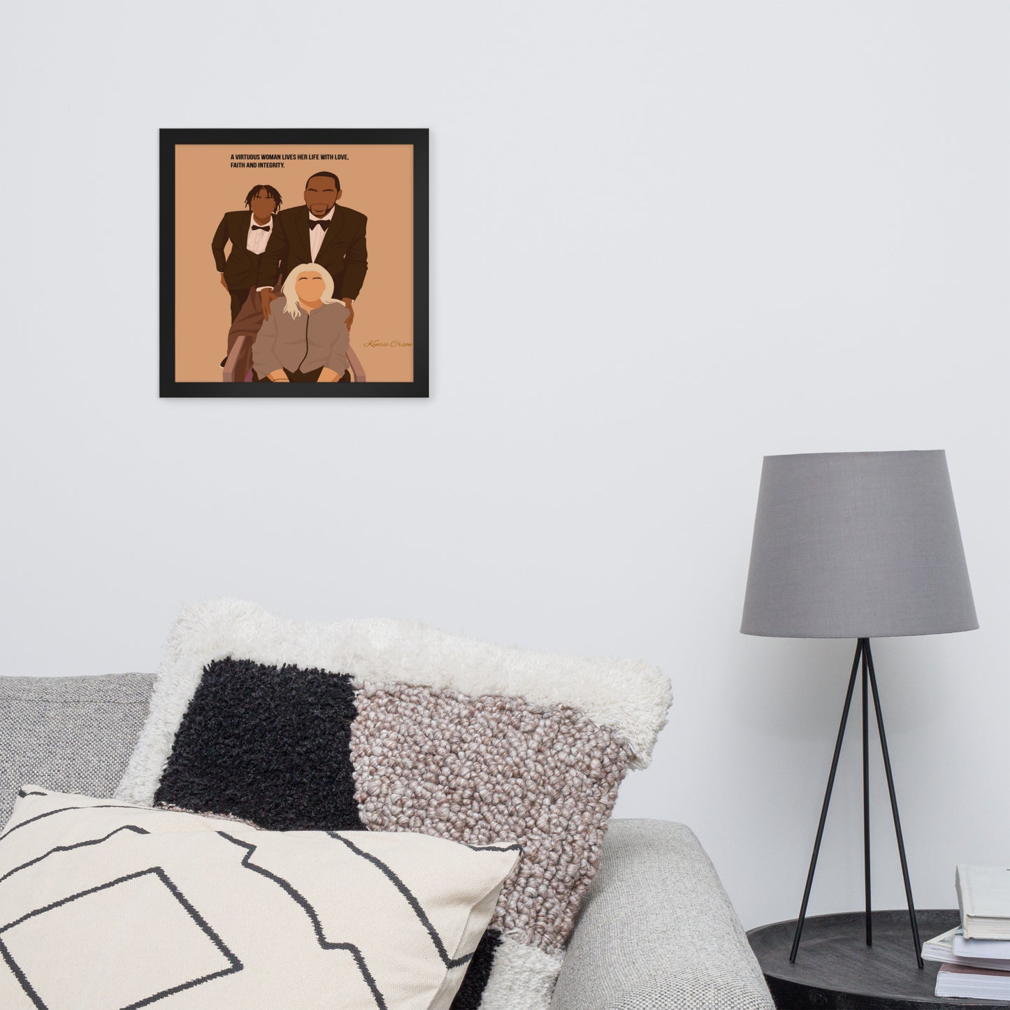 Framed poster