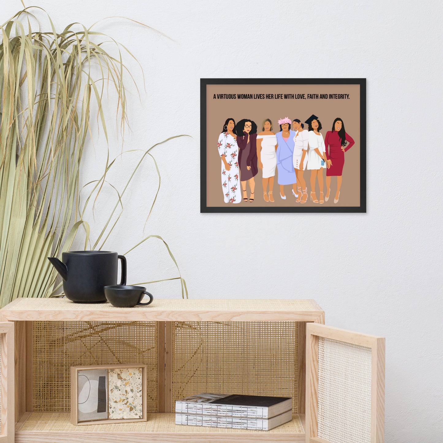 Framed poster