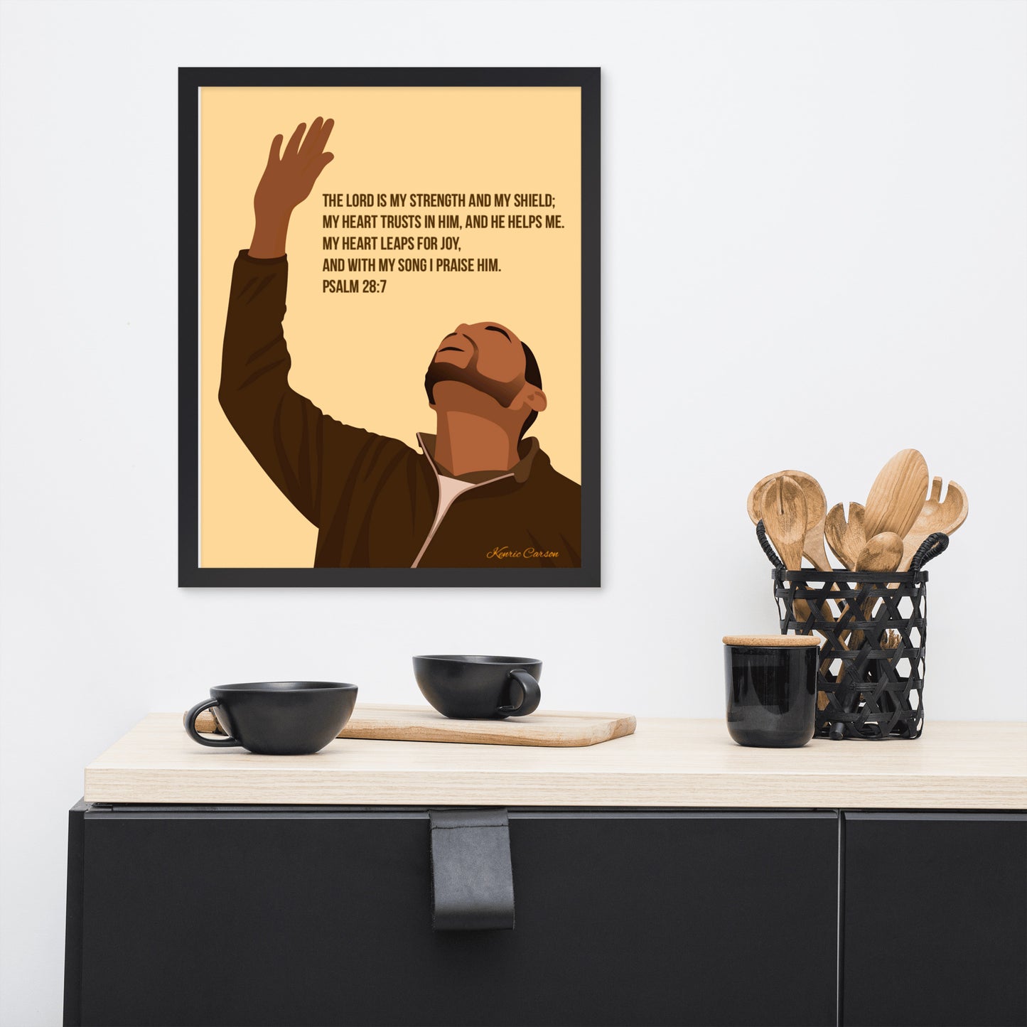 Framed poster