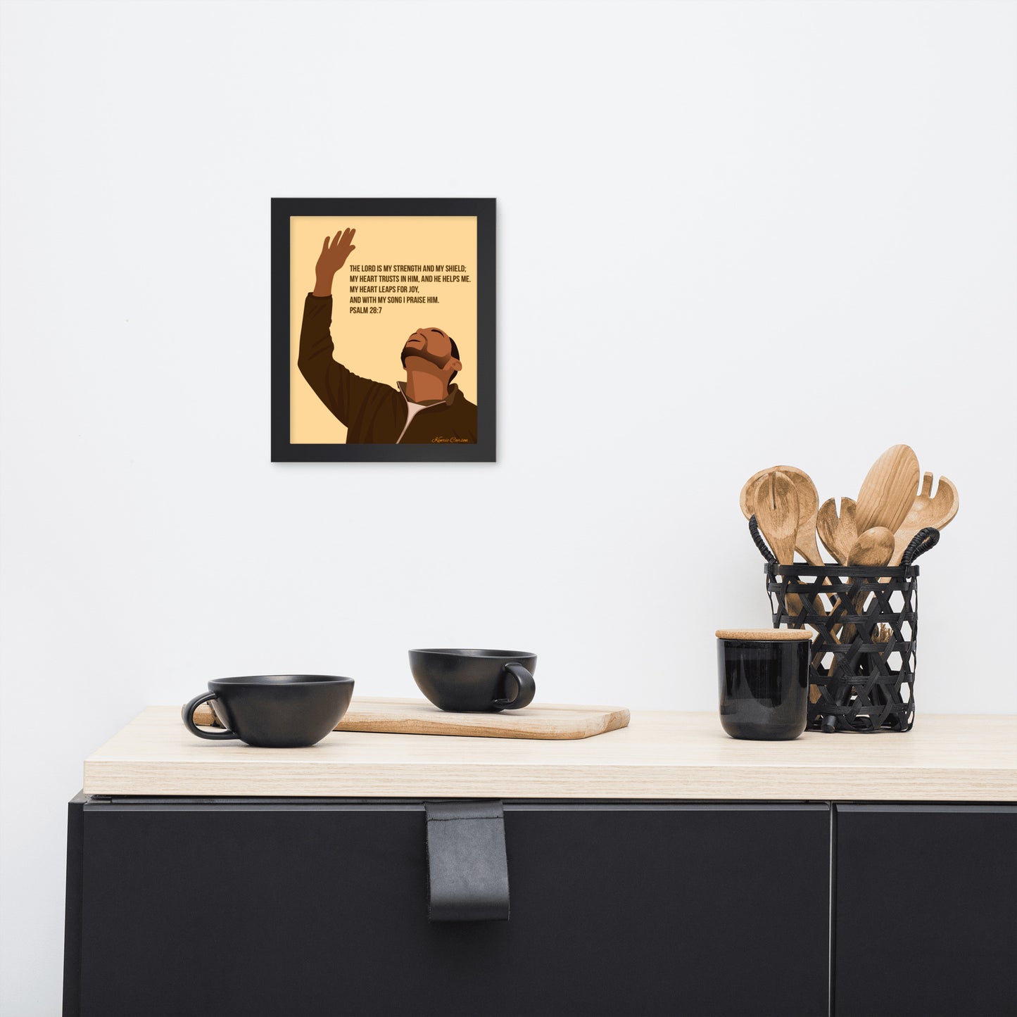 Framed poster