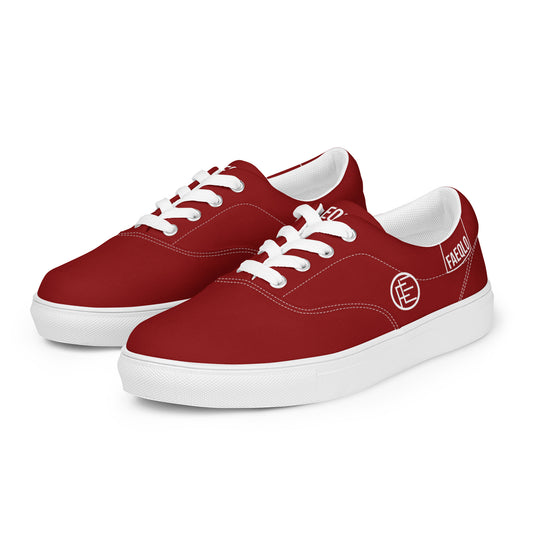 Women’s FAEQLO Ruby Red Canvas 1