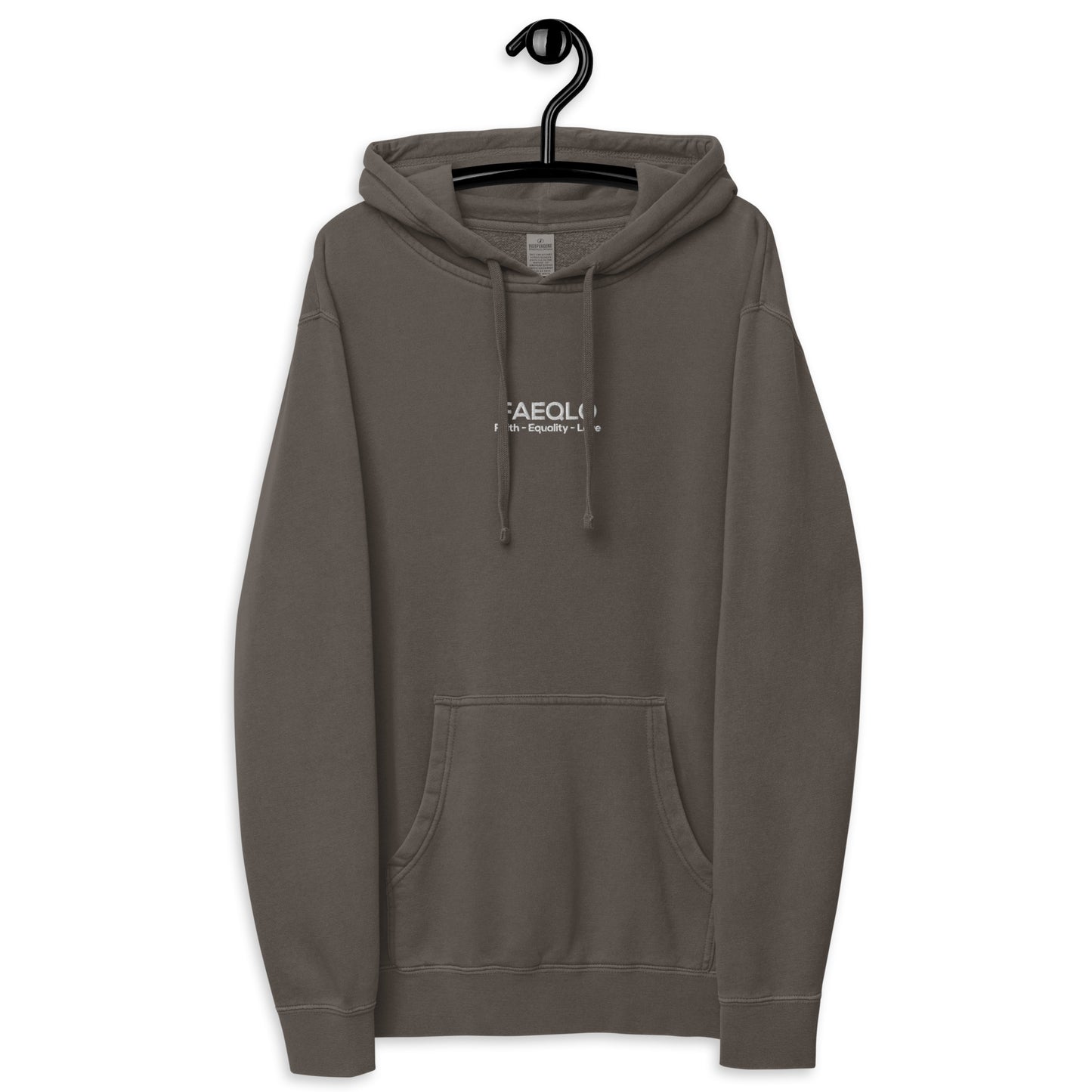 FAEQLO Premium Emboirded Unisex Pigment-dyed Hoodie
