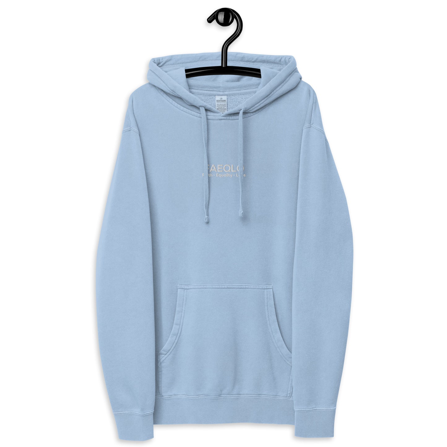 FAEQLO Premium Emboirded Unisex Pigment-dyed Hoodie