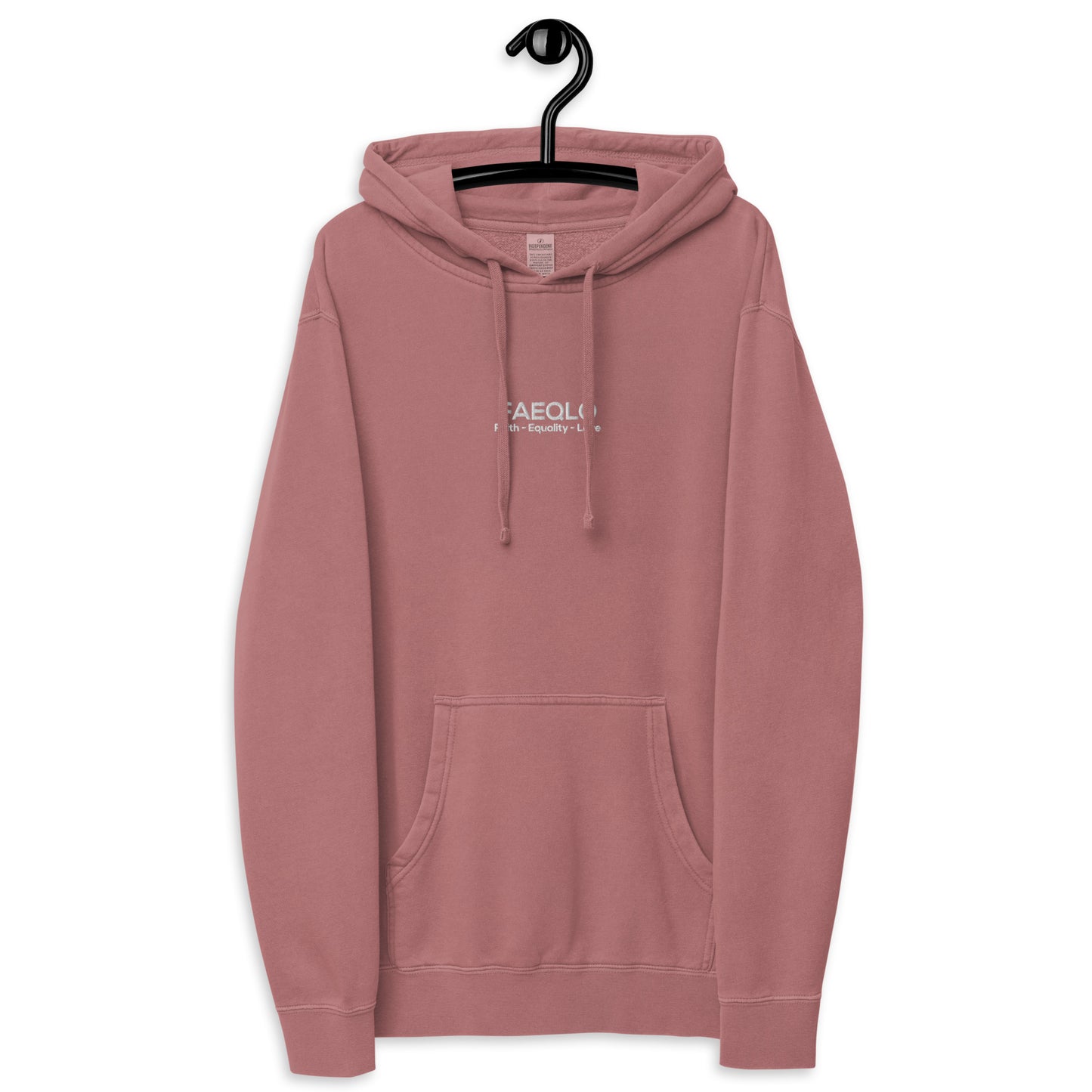 FAEQLO Premium Emboirded Unisex Pigment-dyed Hoodie